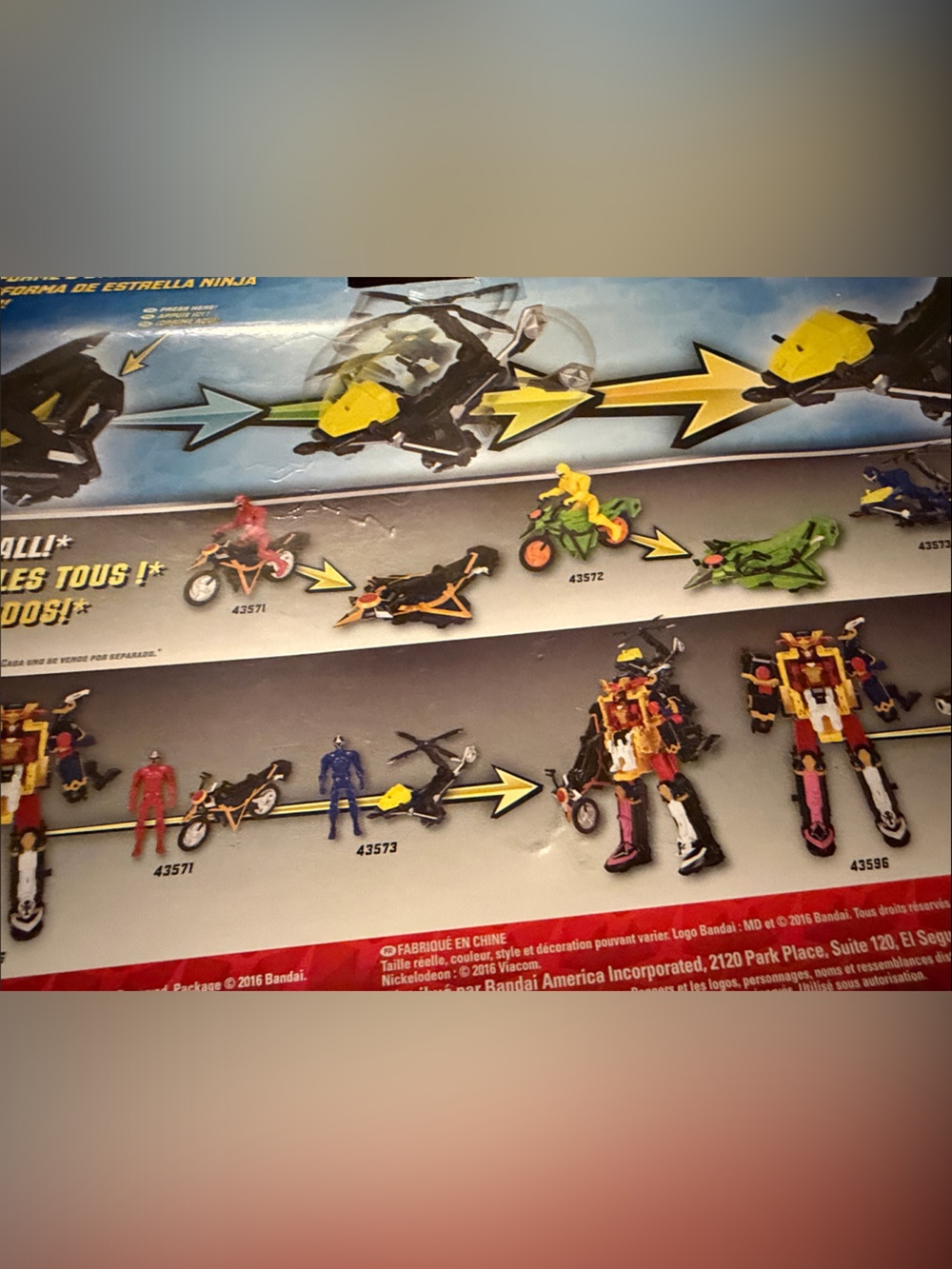Power Rangers Copter with Blue Ranger Action Figure - Blue - Picture 2 of 2